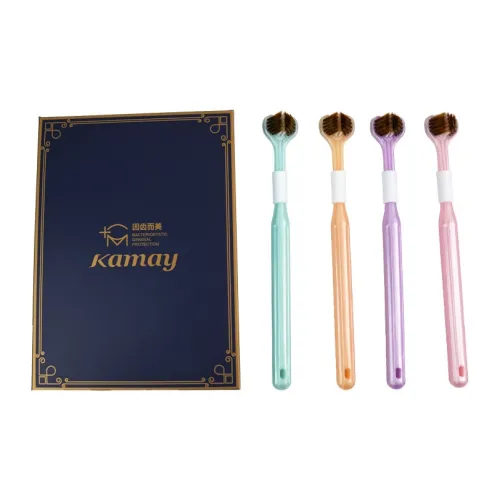 KAMEIER Tri-Fold Soft Velvet Wrap Toothbrushes Tongue Moss Cleansing