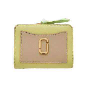MARC JACOBS Leather Wallet Mini Women's Mint Multicolor