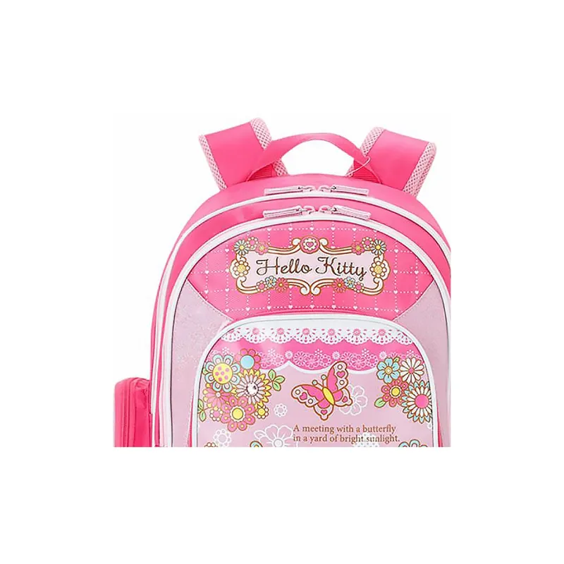 Hello Kitty Polyester Backpack Medium Size Unisex Pink-2