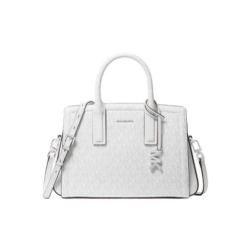 MICHAEL KORS Coated Canvas Shoulder Bag Crossbody Bag Handbag Small Size Women's Bright Bauxite White