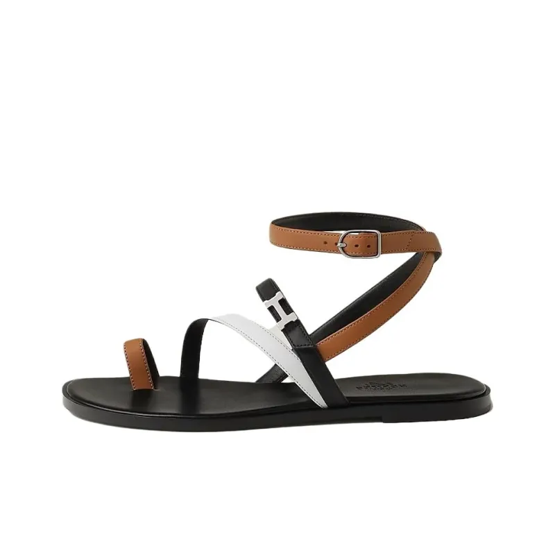 HERMES Harmonie One Strap Sandals Women's Black-0