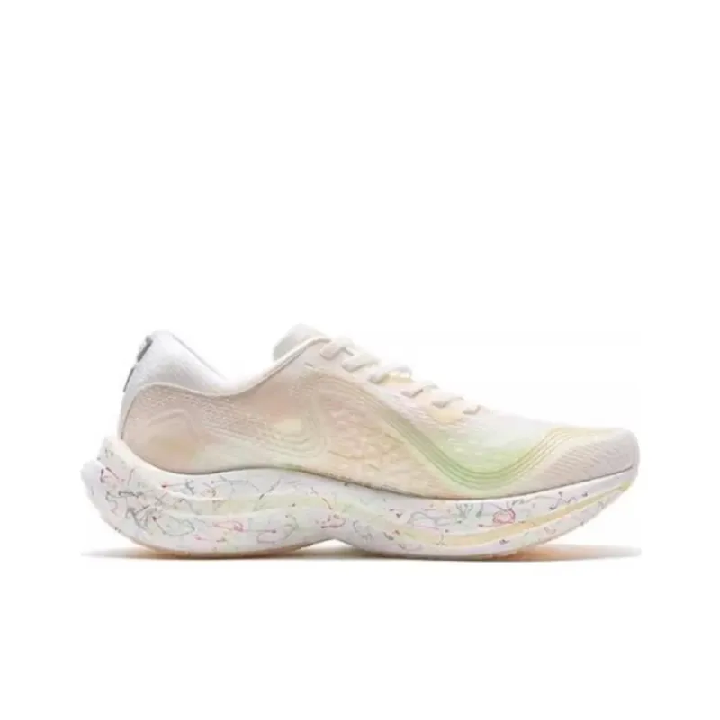 XTEP 260 2.0 Non-slip Wear-resistant Shock Absorption Low-Top Marathon Running Shoes Women's White Orange-1