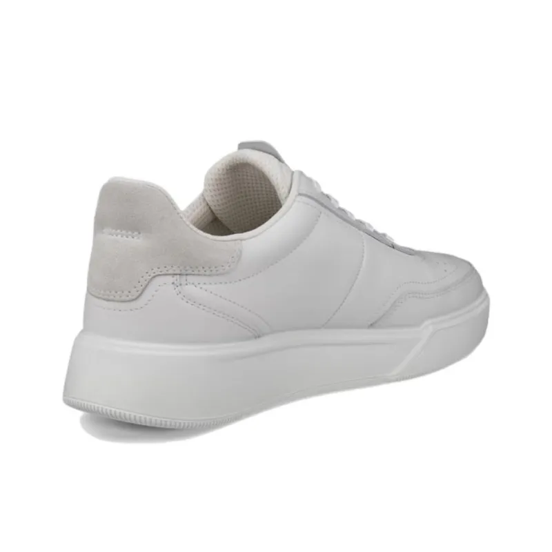 Ecco Street Court Low-Top Casual Shoes Men's White-4