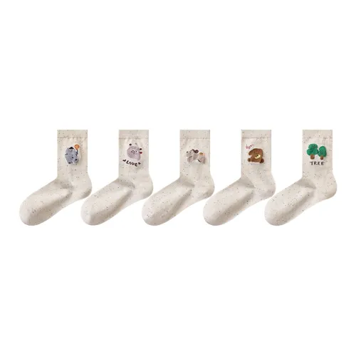Montagut Mid Calf Socks Women's Combo Set