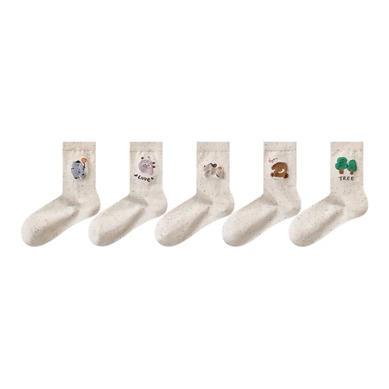 Montagut Mid-Calf Socks Women's Combo Set-10