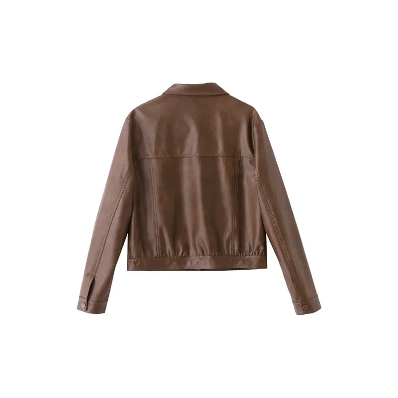 Yi Mengyuan Leather Jacket Women's-1