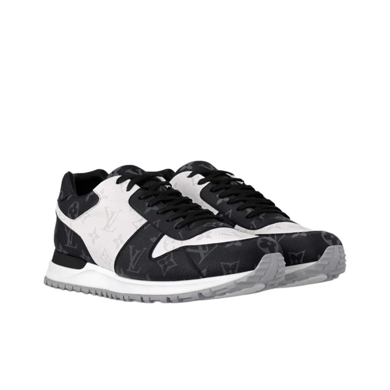 LOUIS VUITTON Run Away Low Top Casual Shoes Men's Gray White-2