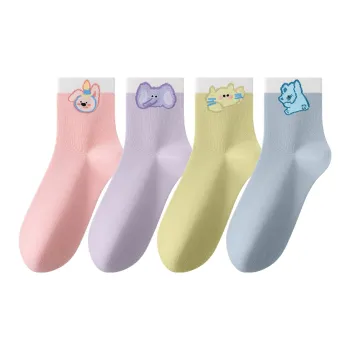 Caramella Mid Calf Socks Women's 4 Pack
