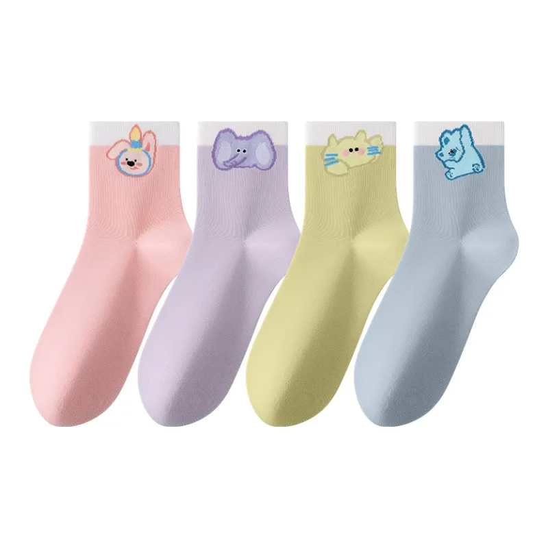Caramella Mid-Calf Socks Women's 4 Pack-0