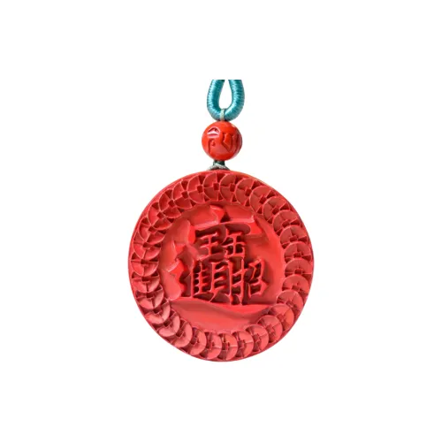 HUWEI Cinnabar Jade Necklaces Unisex