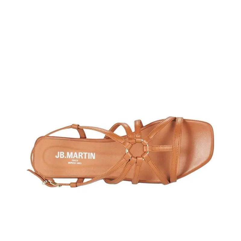 JB MARTIN Laure Strap Sandals Women's Brown-6