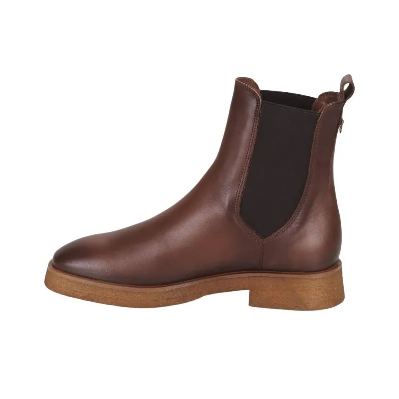 JB MARTIN Short Chelsea Boots Women's Red Brown-0