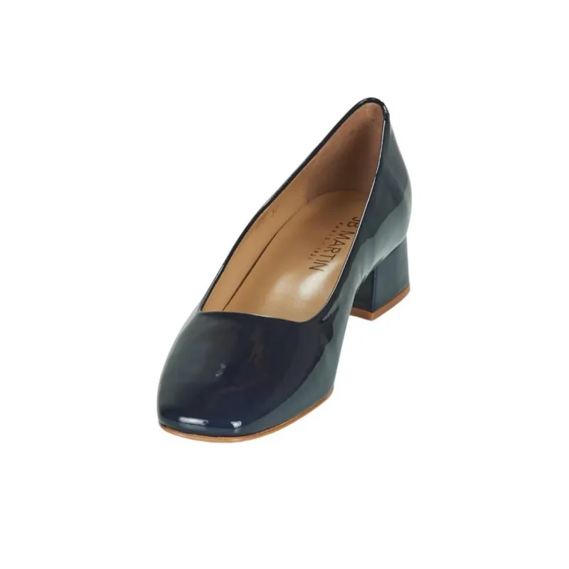 JB MARTIN CATEL Block Heel High Heels 4cm Women's Blue-3