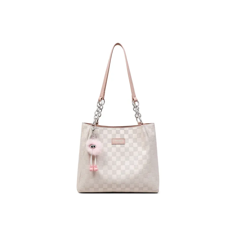 C°BANNER Synthetic Leather Shoulder Bag Tote Tubas Women's Pink-3