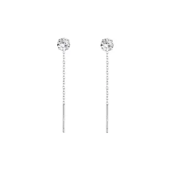 May10th S925 Silver Stud Drop Earrings Women's