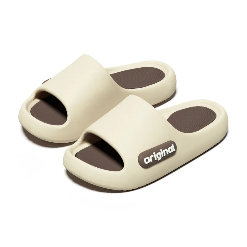 Soft Minimalist Slippers With Squashy And Bouncy Feeling, Platform Slip Resistant Quiet Indoor Slippers, Unisex-4