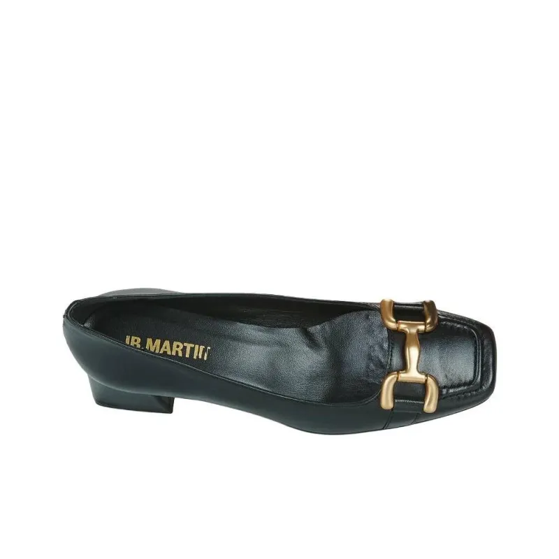 JB MARTIN VALERIA Block Heel High Heels 5cm Women's Black-5