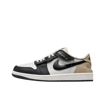 Jordan Air Jordan 1 Anti Slip Wear Resistant Low Top Vintage Basketball Shoes Men's Black White