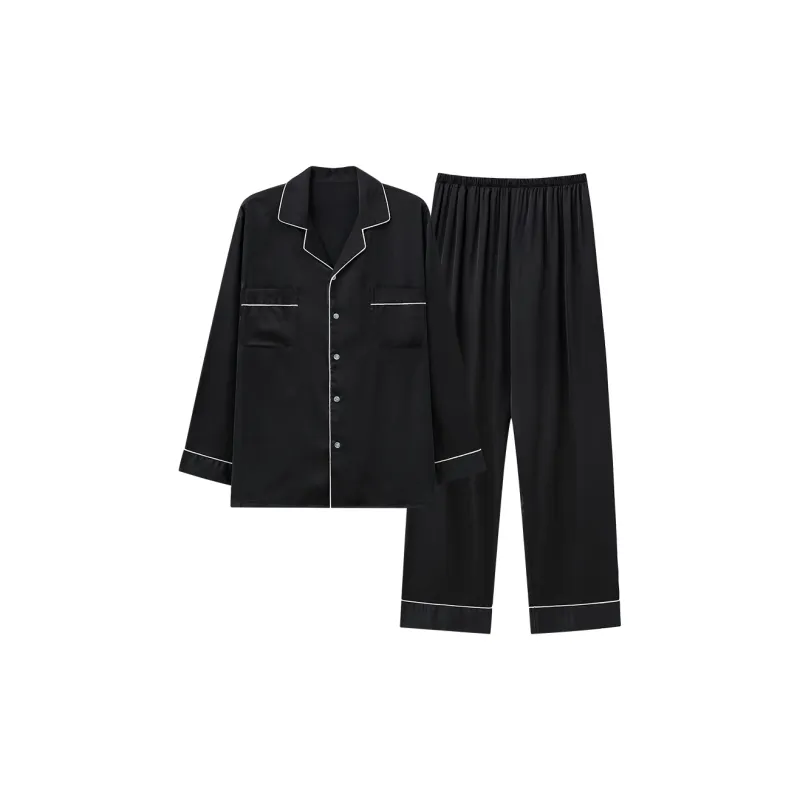 WANANNI Pajama Set Men's Shopping Bag/Box Black-8