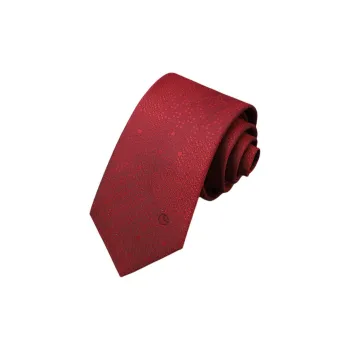 GOLDLION Polyester Ties Men's Red