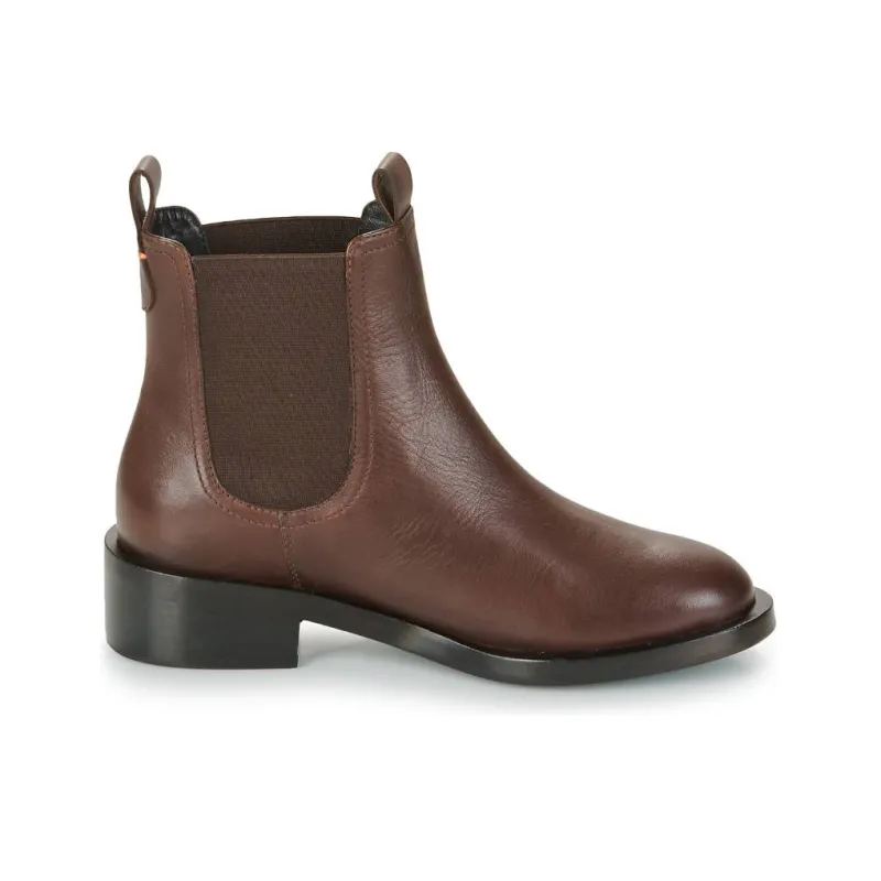 JB MARTIN Falk Short Chelsea Boots 4cm Women's Chocolate-1