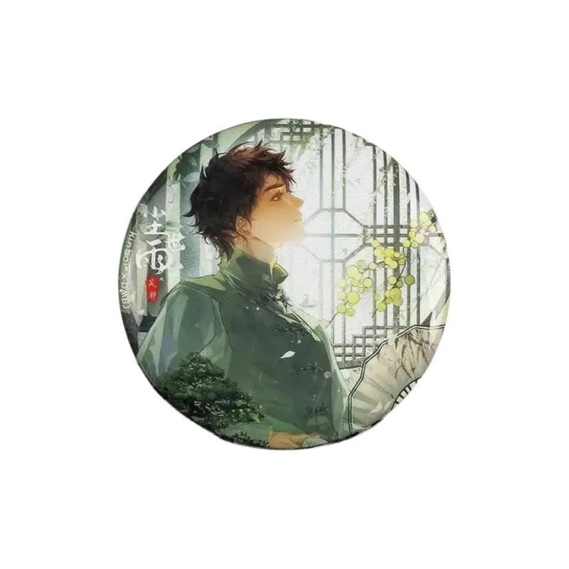 Kinbor x DAOMUBIJI Merch Collaboration, Badge Dusty Rain Collection, Tinplate Badges-0