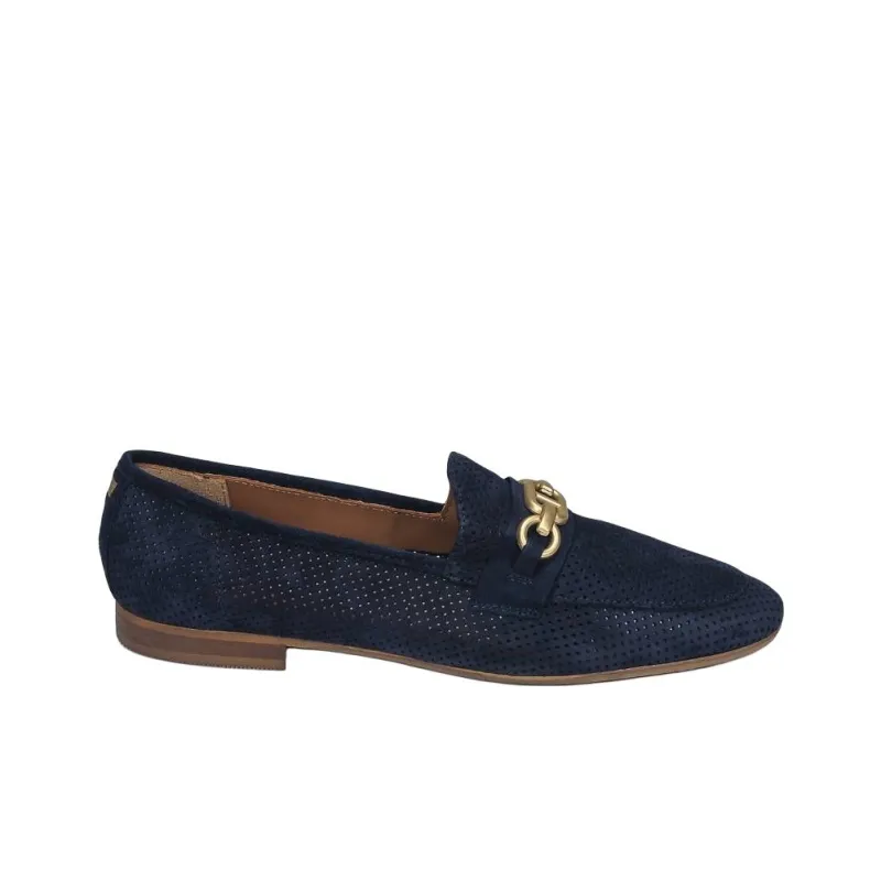 JB MARTIN FRANCHE BIJOU Loafers 1.5cm Women's Dark Blue-1