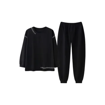 XIAFENYAN Pajama Set Men's 2 Sets Black