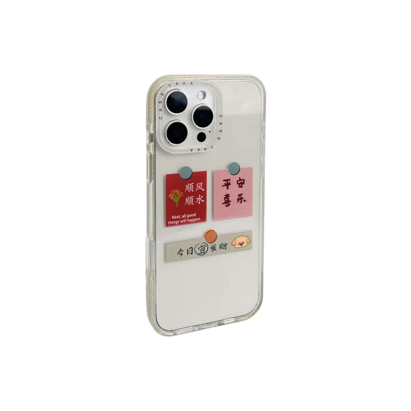 Sopi Acrylic Material Today Prosper Label Phone Cases Compatible With IPhone 16/15 Pro Max/Apple 13/14 Pro/Max-1
