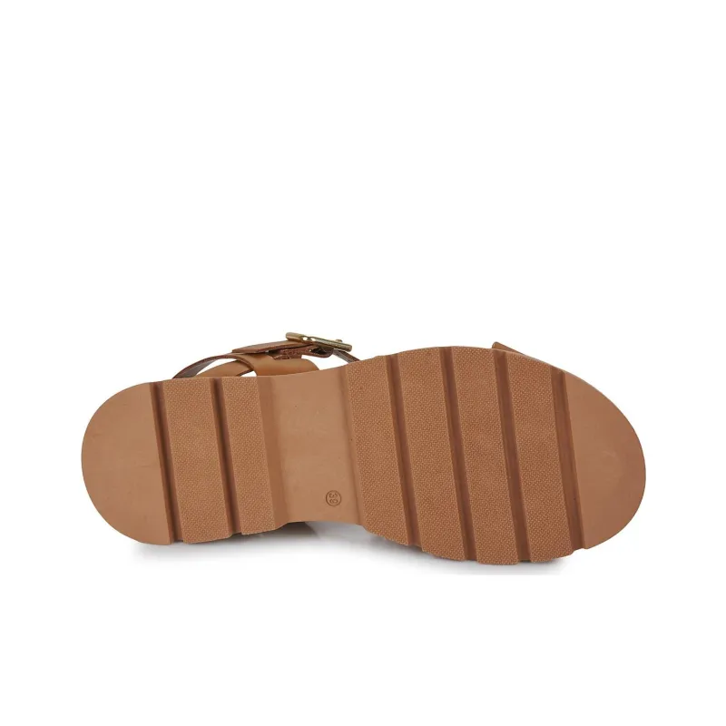 JB MARTIN DECIDEE One Strap Sandals 4cm Women's Brown-6