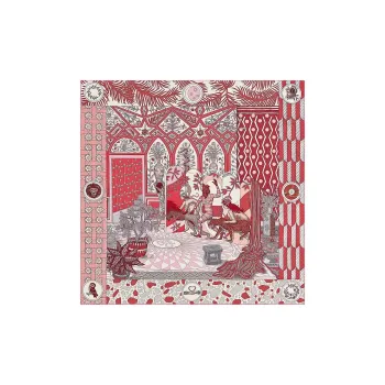 HERMES Cashmere, Silk Shawls Women's Red