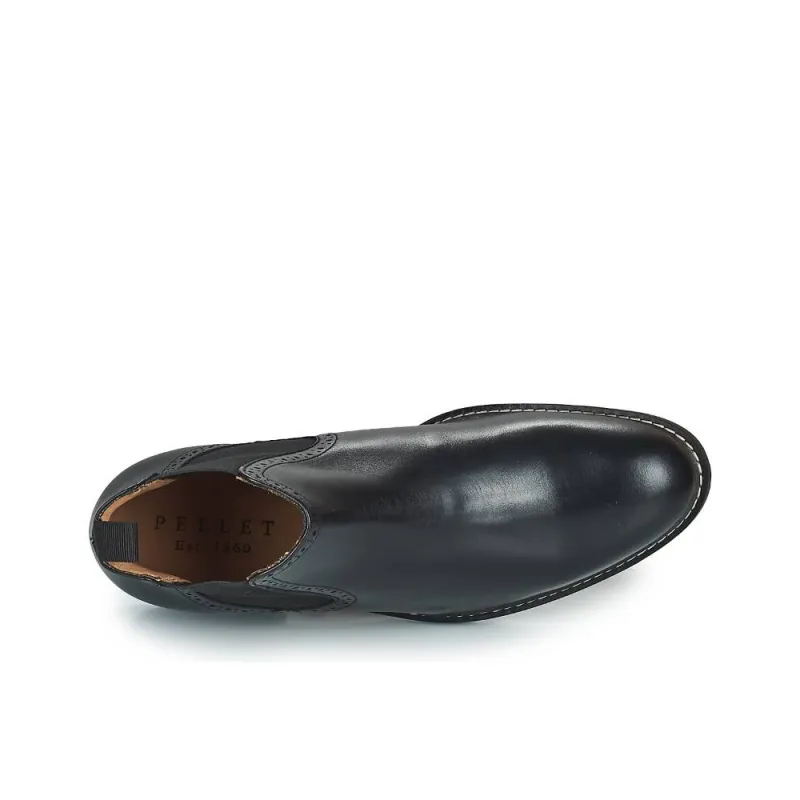 PELLET Short Chelsea Boots 3cm Men's Black-5