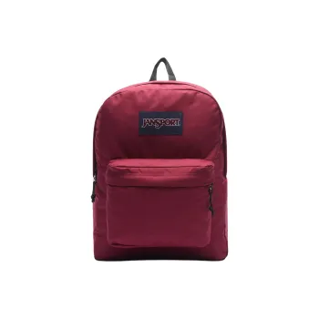 JanSport Polyester Backpack Unisex Burgundy Color