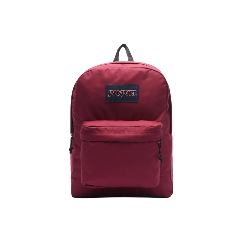 JanSport Polyester Backpack Unisex Burgundy Color-0