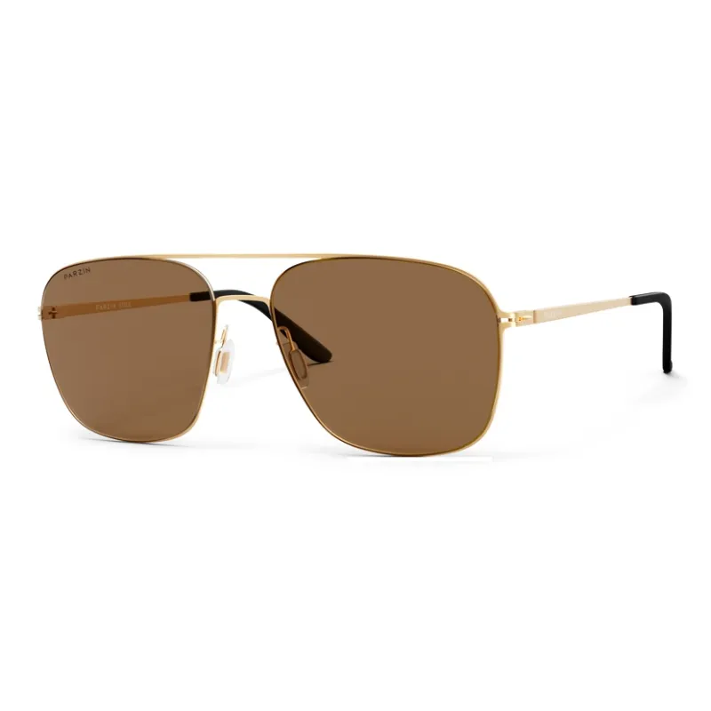 PARZIN Alloy Rubber Aviator Sunglasses Men's-10