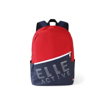 Elle Active Fabric Backpack Regular Unisex Red Blue/Navy Blue