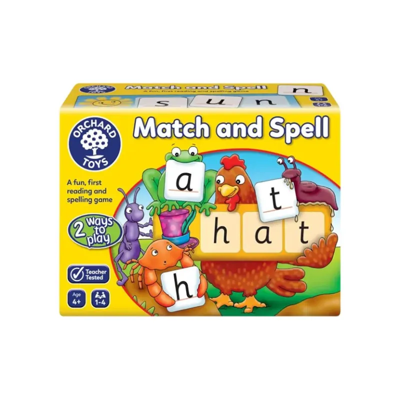 KUAIMANHU Pair And Spell Orchard Toys Letter Word Building For Early Learning And Cognitive Development Board Games-0