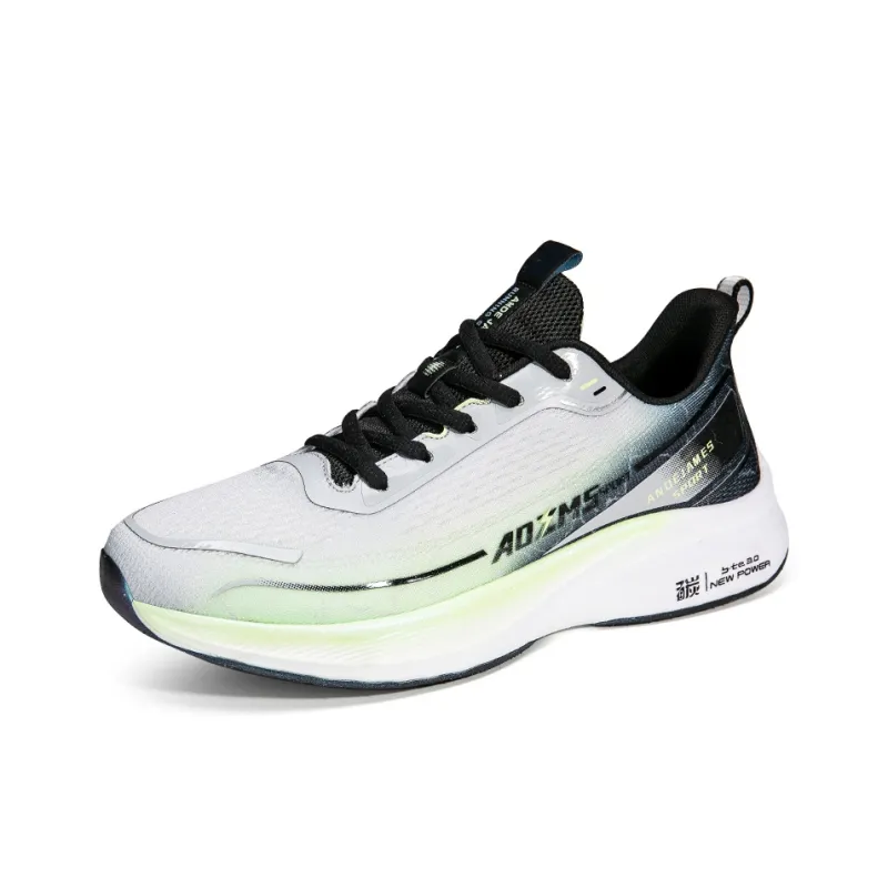 CANUVEN Running Shoes Men Low Top White Blue/Black Gray Green-6