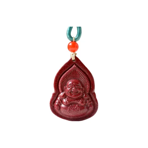 HUWEI Cinnabar Jade Necklaces Unisex