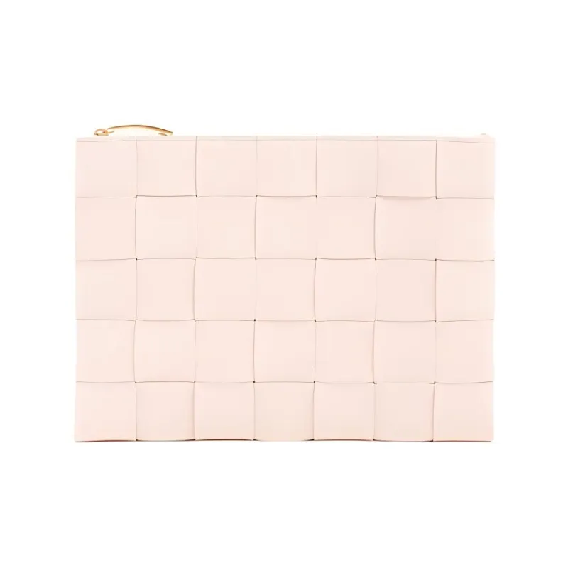 Bottega Veneta Pouch Medium Intreccio Melon Washed-0