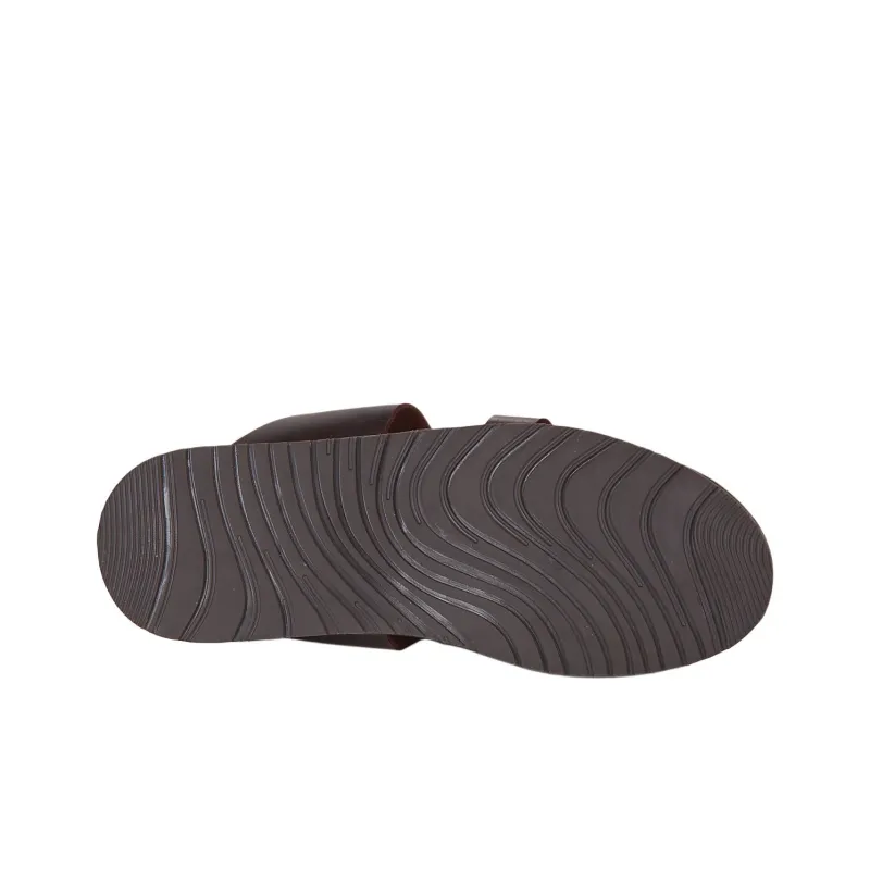 PELLET Slip-Resistant Slide Slippers Men's Dark Brown-6