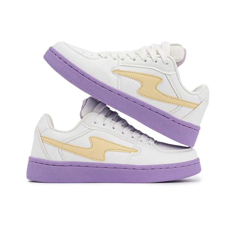 BEIER Cushioning Wear-Resistant Low-Top Skateboard Shoes Unisex Taro Purple-3