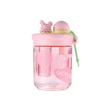 Doll Chibi Cup-Pink[Heat Resistant, Leak Proof with Tea Compartment and Carrying Strap]