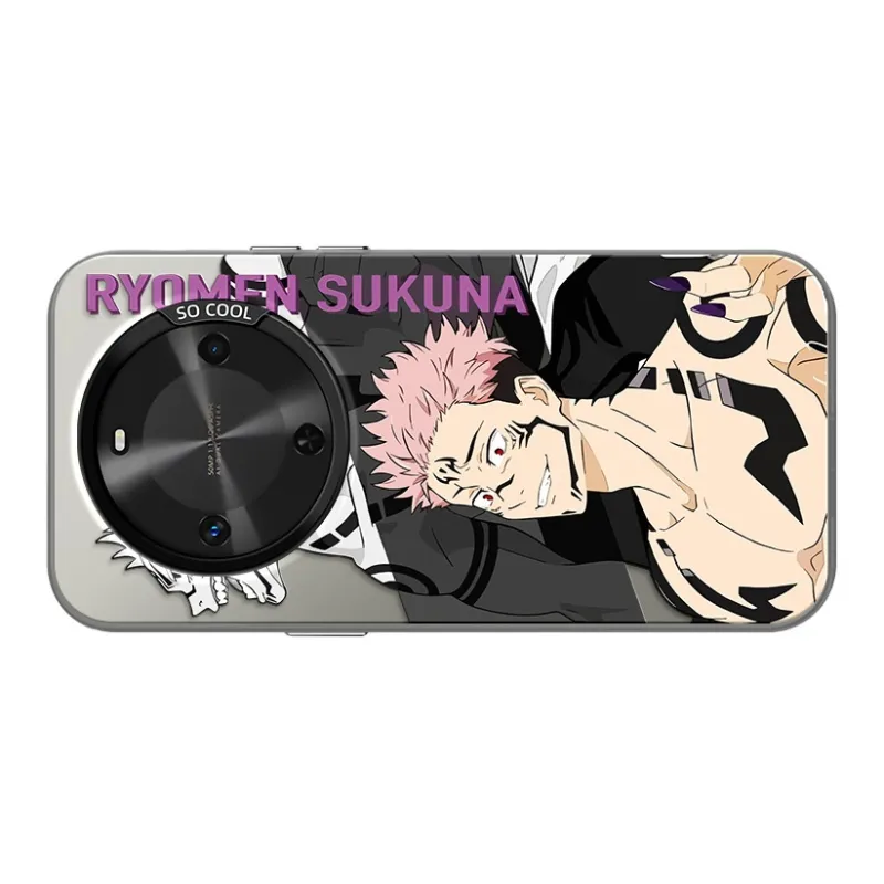 MANQIN Trendy Creative Sukuna Phone Case Impact Resistant Protective Case Compatible With Macadamia 30 Cartoon Trend-4