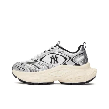 MLB Winner Chunky Anti Slip Wear Resistant Low Top Chunky Sneakers Unisex Silver