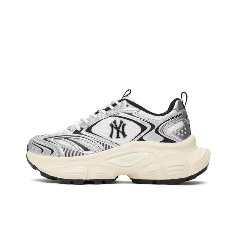 MLB Winner Chunky Anti-Slip Wear-Resistant Low-Top Chunky Sneakers Unisex Silver-0