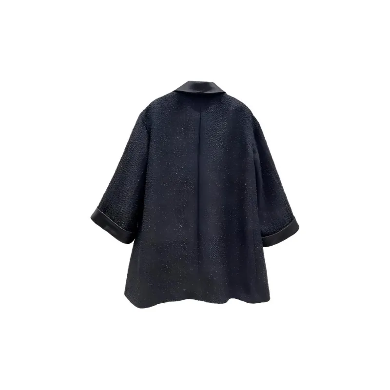 CHANEL Coats Women's Black-1