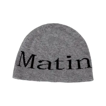 MATIN KIM Logo Jacquard Short Beanie