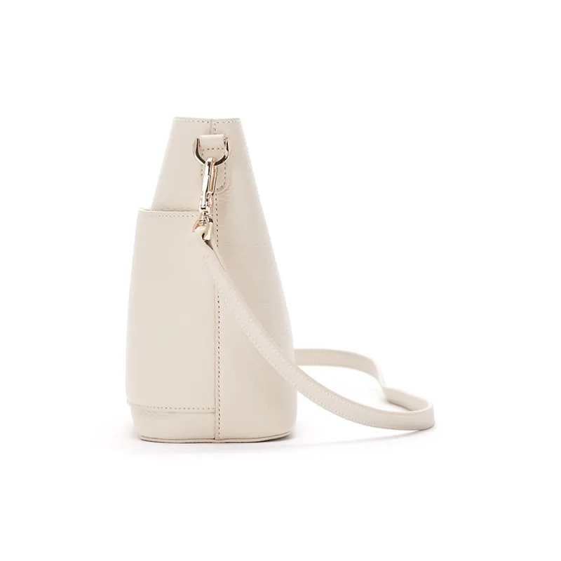 RED DRAGONFLY Top Grain Cow Leather Portable One Shoulder Crossbody Bucket Bag Regular Women's Multicolor-7