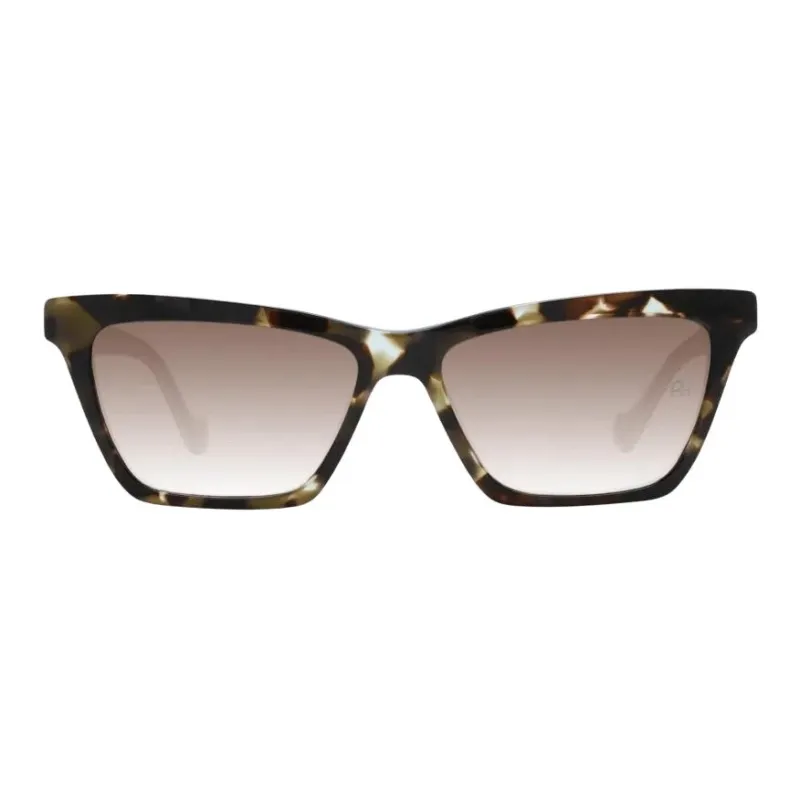 Ana Hickmann Acetate Rectangular Sunglasses Women's Brown-1